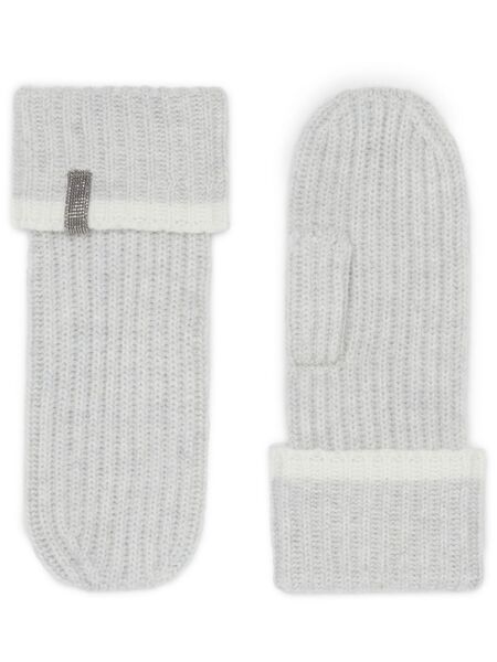  Brunello Cucinelli Cashmere Gloves - Grey 