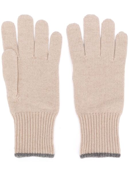  Brunello Cucinelli Cashmere Gloves - Neutrals 