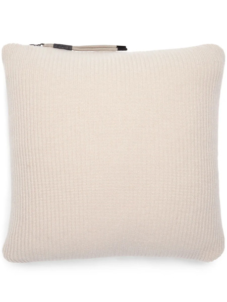  Brunello Cucinelli Cashmere Pillow - Neutrals 