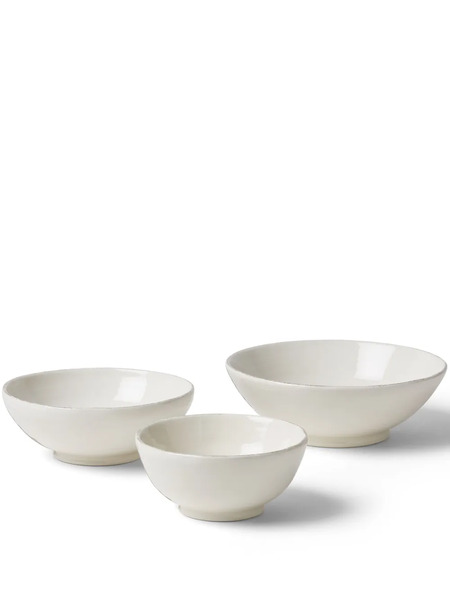  Brunello Cucinelli Ceramic Bowls (set Of Three) - White 