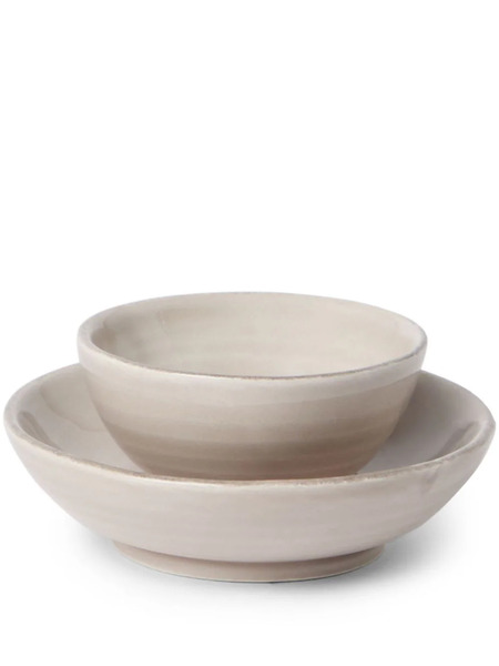  Brunello Cucinelli Ceramic Bowls (set Of Two) - Brown 