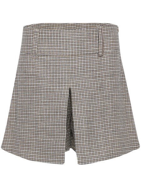  Brunello Cucinelli Check-print Shorts - Neutrals 