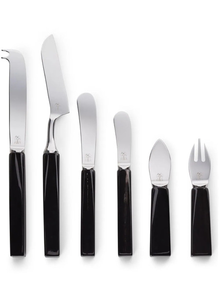  Brunello Cucinelli Cheese Cutlery Set - Black 