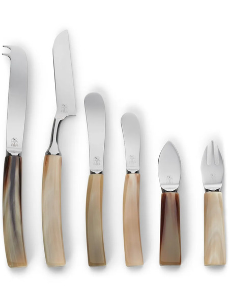  Brunello Cucinelli Cheese Utensils (set Of Six) - Neutrals 
