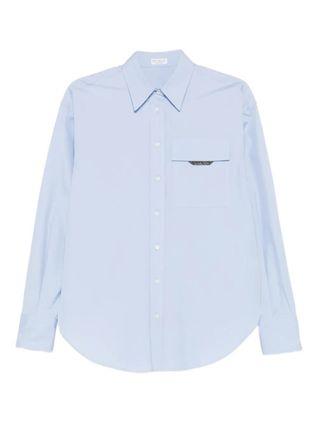  Brunello Cucinelli Chest-pocket Shirt - Blue 