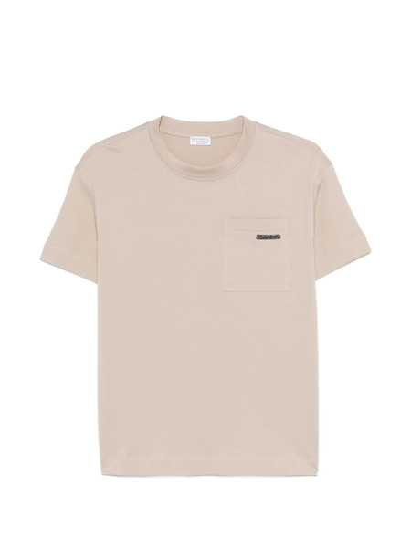  Brunello Cucinelli Chest Pocket T-shirt - Neutrals 