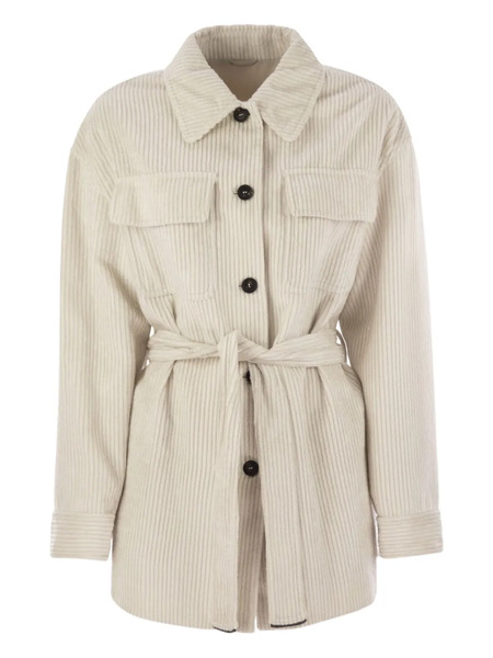  Brunello Cucinelli Corduroy Shirt - Neutrals 