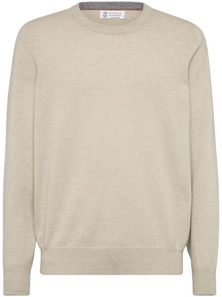  Brunello Cucinelli Crew Neck Sweater - Neutrals 