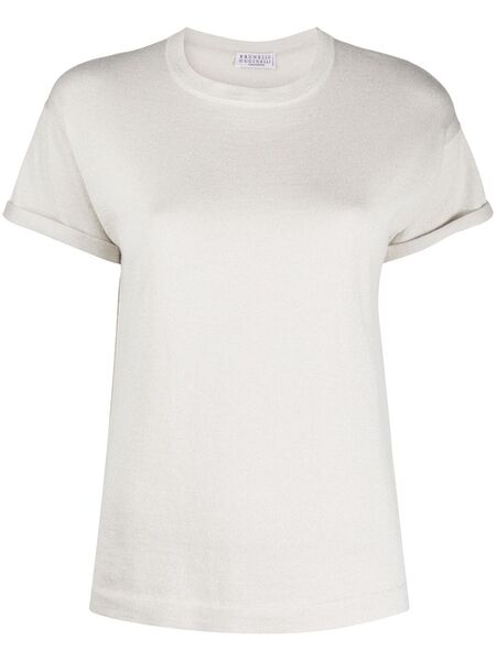  Brunello Cucinelli Crew Neck T-shirt - Neutrals 