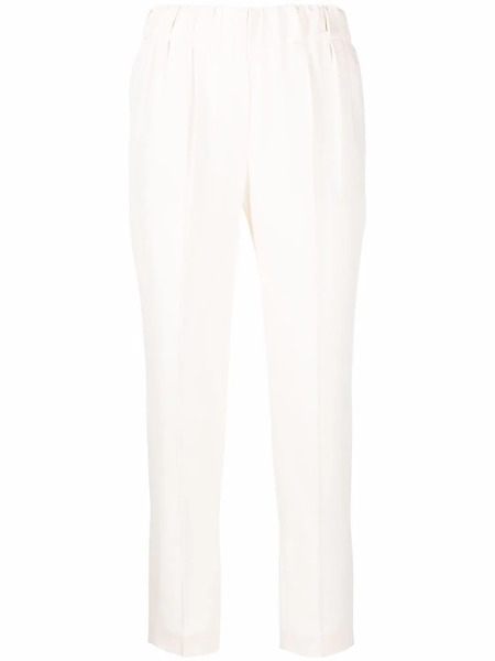  Brunello Cucinelli Cropped Slim-fit Trousers - Neutrals 