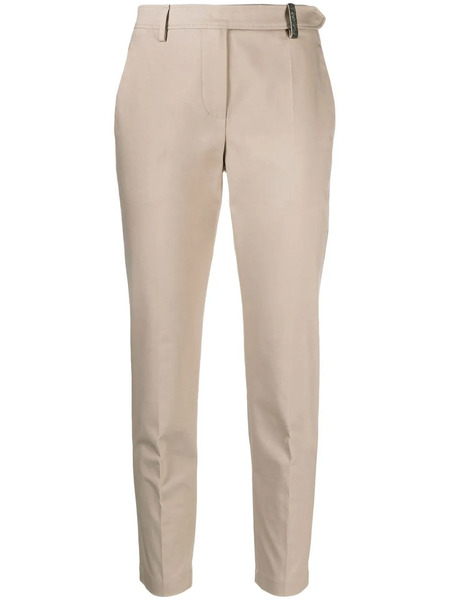  Brunello Cucinelli Cropped Slim-leg Trousers - Neutrals 