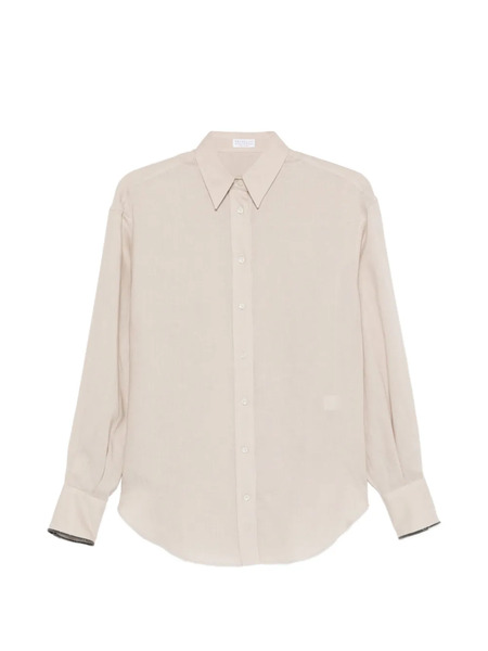  Brunello Cucinelli Cuffed Shirt - Neutrals 