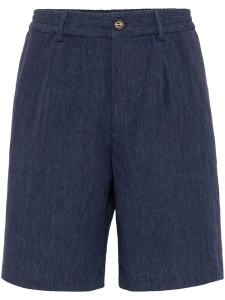  Brunello Cucinelli Délavé Bermuda Shorts - Blue 