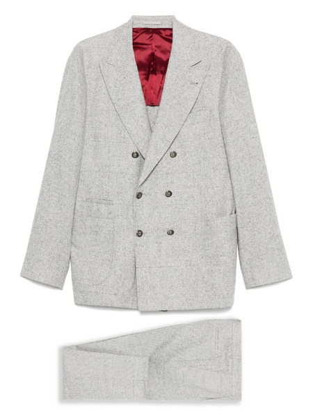  Brunello Cucinelli Double-breasted Blazer - Grey 