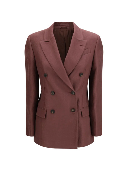  Brunello Cucinelli Double-breasted Blazer - Red 
