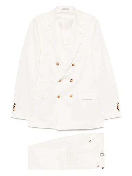  Brunello Cucinelli Double-breasted Suit - Neutrals 