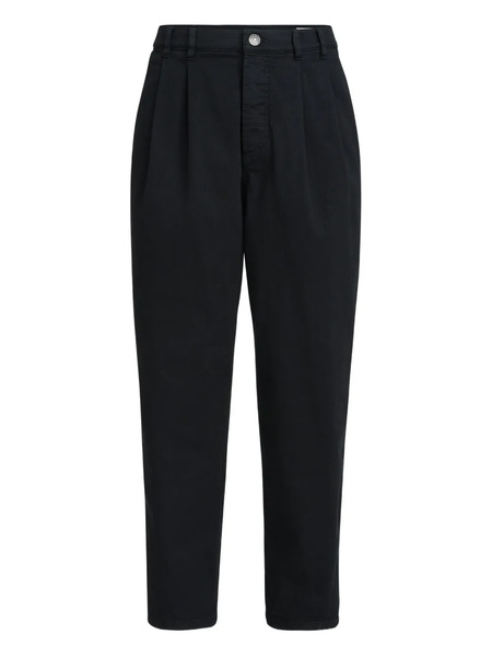  Brunello Cucinelli Double-pleats Five-pocket Trousers - Black 