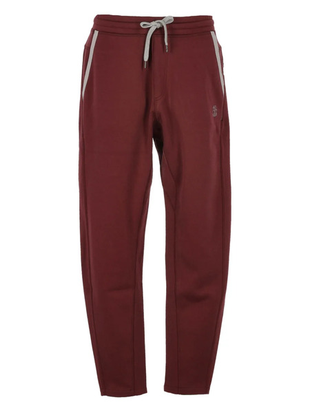  Brunello Cucinelli Drawstring Side-stripe Track Pants - Red 