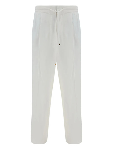  Brunello Cucinelli Drawstring-waistband Trousers - White 