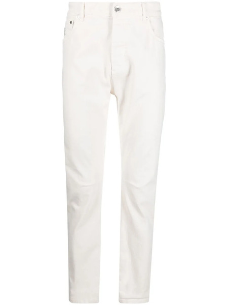  Brunello Cucinelli Dyed Denim Trousers - White 