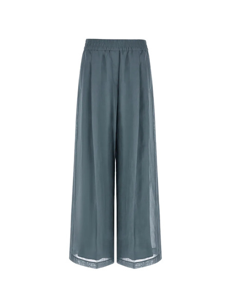  Brunello Cucinelli Elasticated-waist Trousers - Blue 