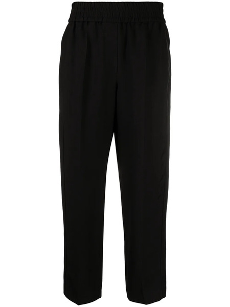  Brunello Cucinelli Elasticated Waistband Cropped Leg - Black 