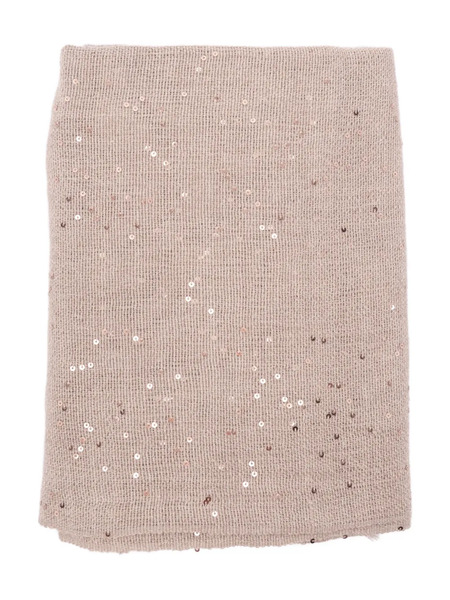  Brunello Cucinelli Embellished Scarf - Neutrals 