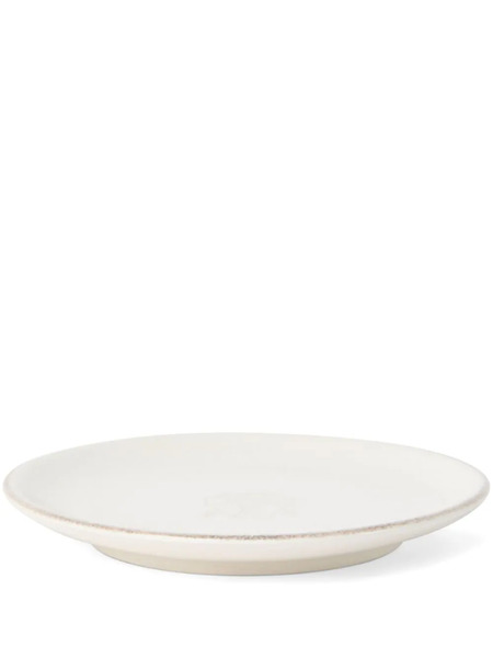  Brunello Cucinelli Engraved-logo Ceramic Plate - White 