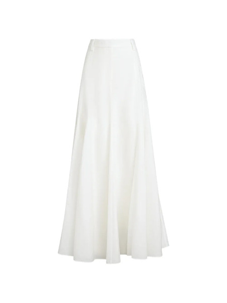  Brunello Cucinelli Flared Maxi Skirt - White 