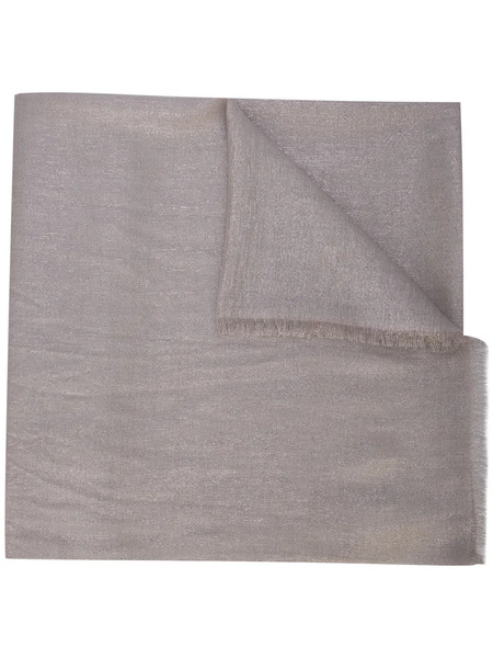  Brunello Cucinelli Frayed Edge Scarf - Neutrals 