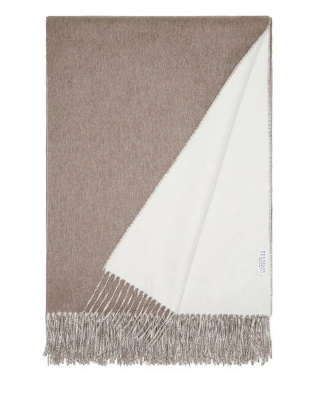  Brunello Cucinelli Fringe-edge Blankets (200cm X 150cm) - Neutrals 