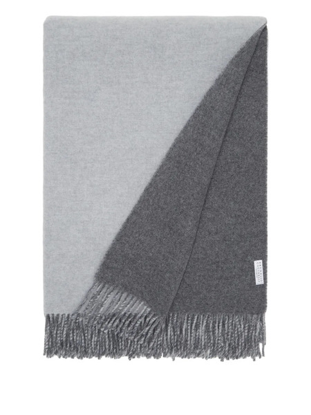  Brunello Cucinelli Fringe-edges Blanket (200cm X 150cm) - Grey 