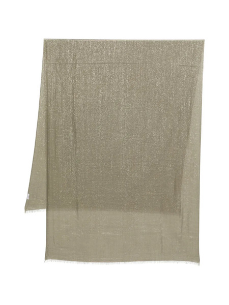  Brunello Cucinelli Fringed Scarf - Green 