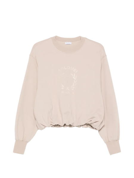 Brunello Cucinelli Graphic Crew-neck Sweatshirt - Neutrals 