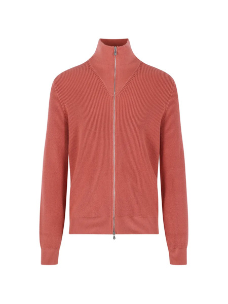  Brunello Cucinelli High-collar Cardigan - Orange 