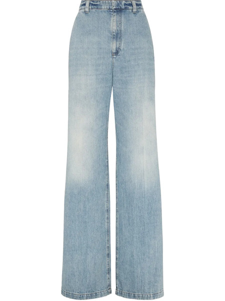  Brunello Cucinelli High-rise Wide-leg Jeans - Blue 