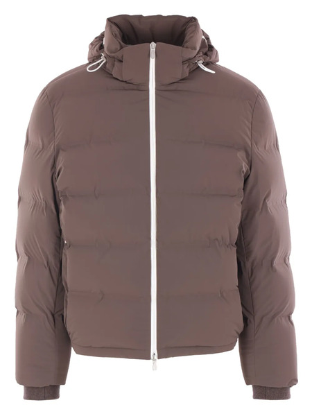  Brunello Cucinelli Hooded Down-filled Coat - Brown 