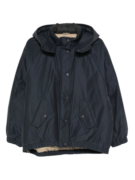  Brunello Cucinelli Hooded Jacket - Blue 