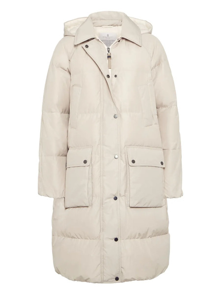  Brunello Cucinelli Hooded Quilted Coat - Neutrals 