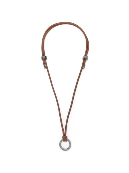  Brunello Cucinelli Keyring-pendant Necklace - Brown 