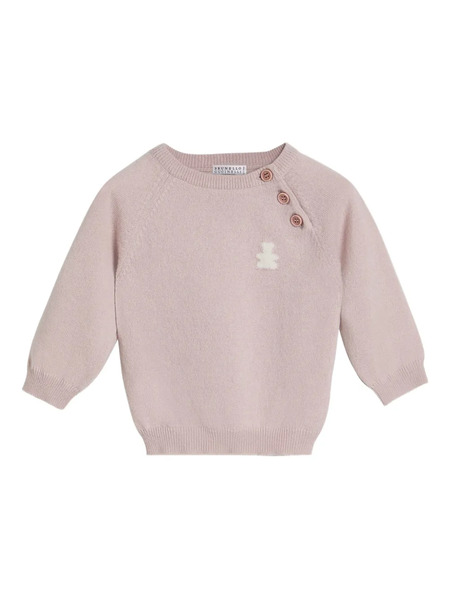  Brunello Cucinelli Kids Bernie Baby Jumper - Pink 
