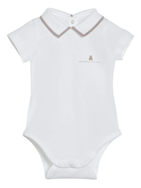  Brunello Cucinelli Kids Bernie-print Bodies (pack Of Two) - White 