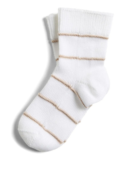  Brunello Cucinelli Kids Bernie Socks - White 