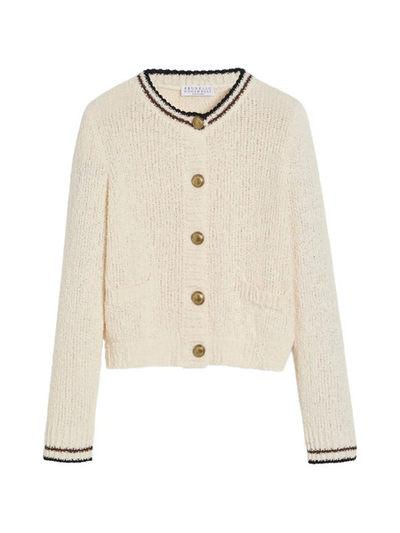  Brunello Cucinelli Kids Buttoned Cardigan - Neutrals 