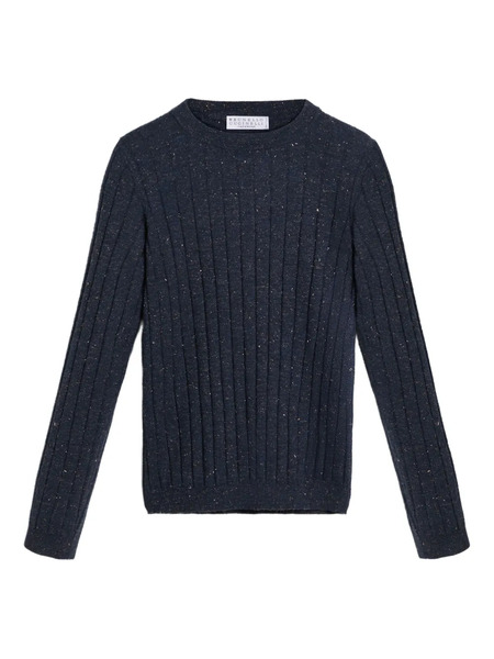  Brunello Cucinelli Kids Cashmere Jumper - Blue 