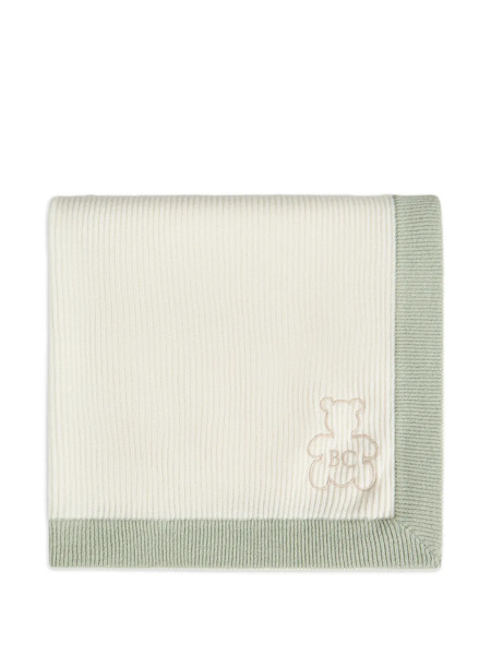  Brunello Cucinelli Kids Cashmere Rib-knit Baby Bernie Blanket - Neutrals 