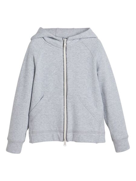  Brunello Cucinelli Kids Cotton Hoodie - Grey 