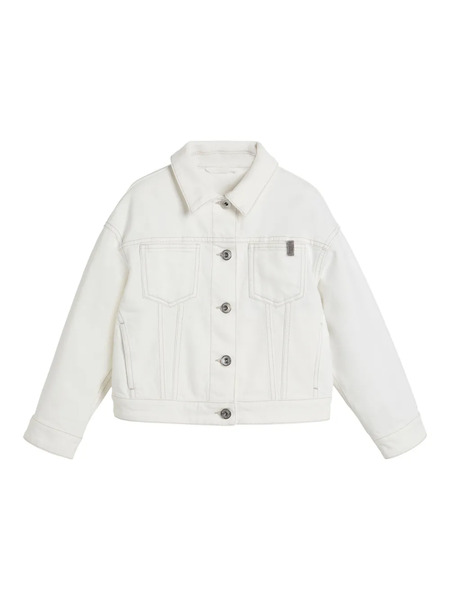  Brunello Cucinelli Kids Denim Jacket - White 