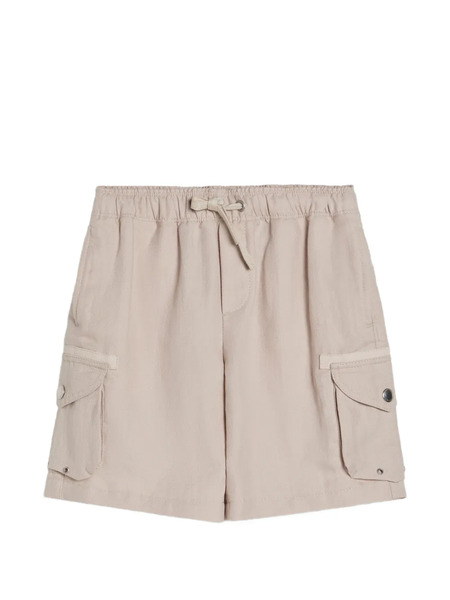  Brunello Cucinelli Kids Drawstring Cargo Shorts - Neutrals 
