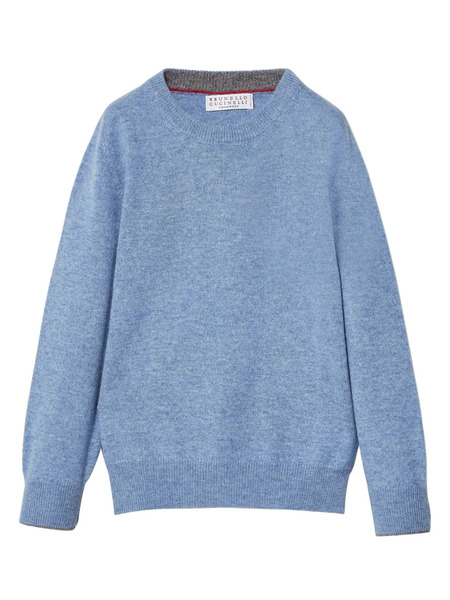  Brunello Cucinelli Kids Fine-knit Cashmere Jumper - Blue 